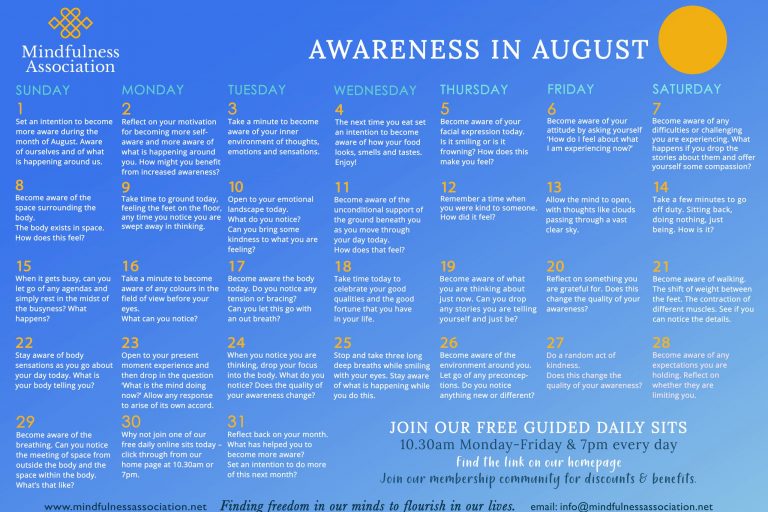 August Awareness Month Observances