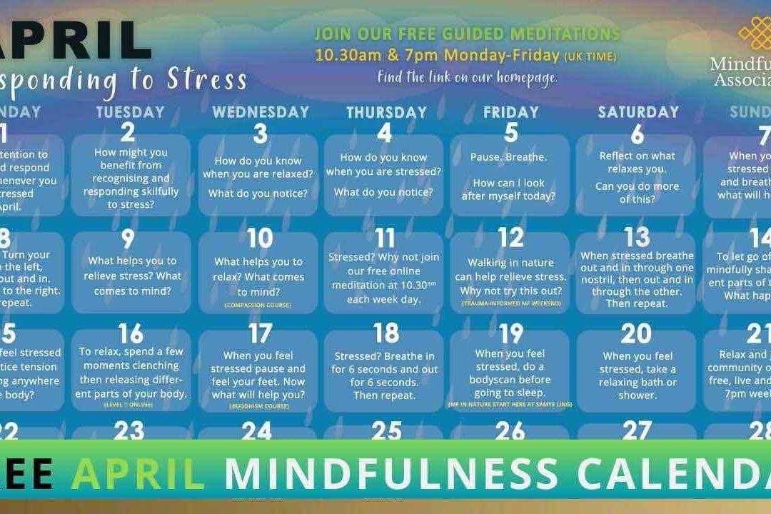 Mindfulness Calendars - Mindfulness Association