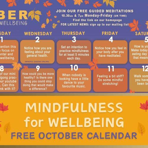 FREE OCTOBER MINDFULNESS CALENDAR