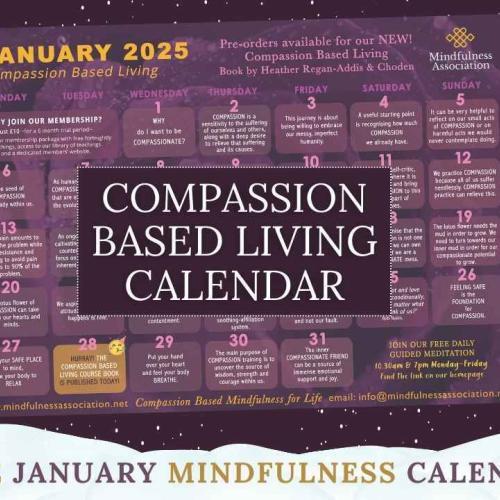 January Calendar - Compassion Based Living