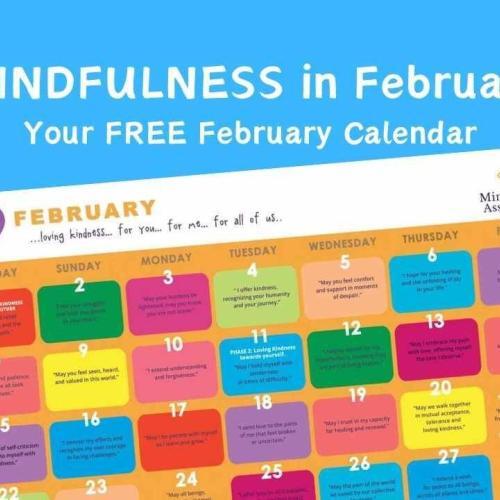 Free February Mindfulness Calendar